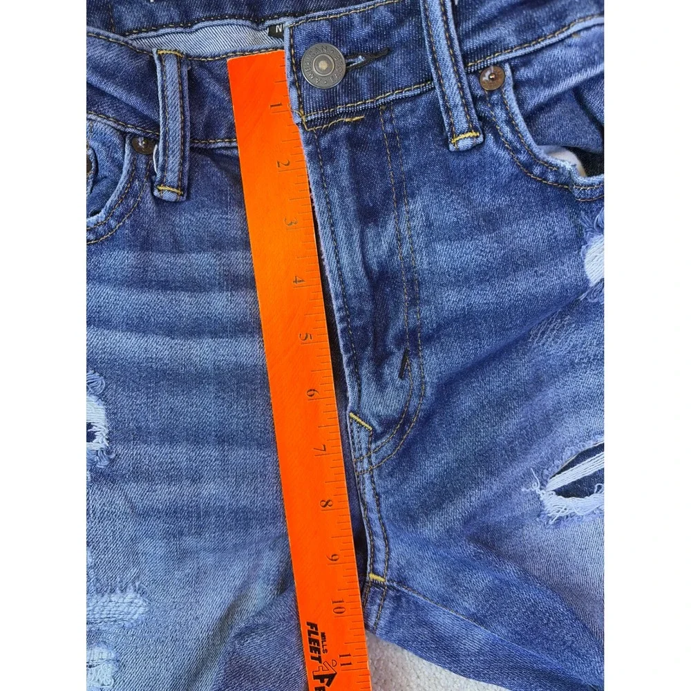 American Eagle Slim Jeans Mens 30x32 Blue Distressed Next Level Airflex Thrashed